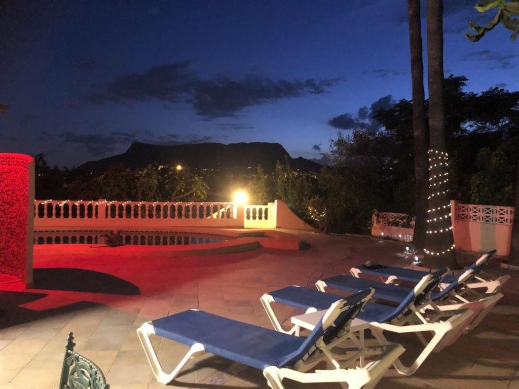 Villa Gran Palmeras With Private Pool & Amazing View Calp Exterior foto