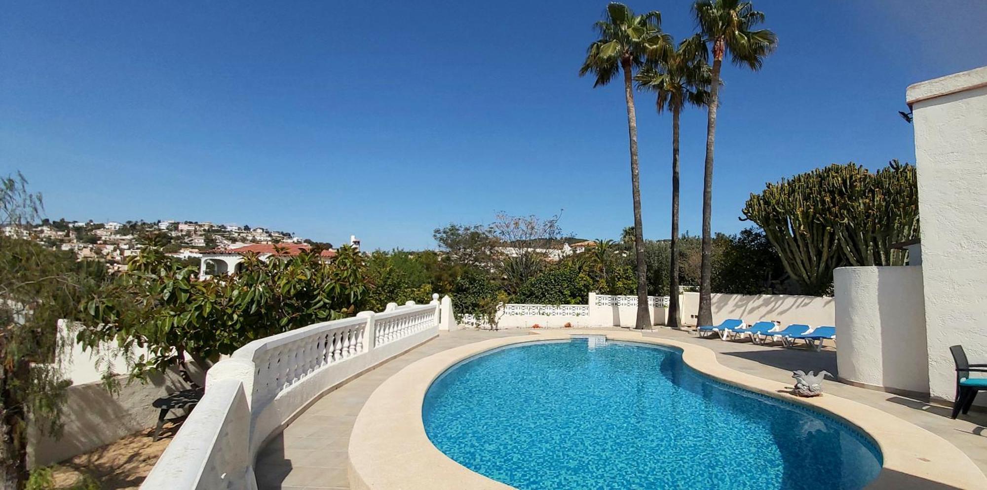Villa Gran Palmeras With Private Pool & Amazing View Calp Exterior foto